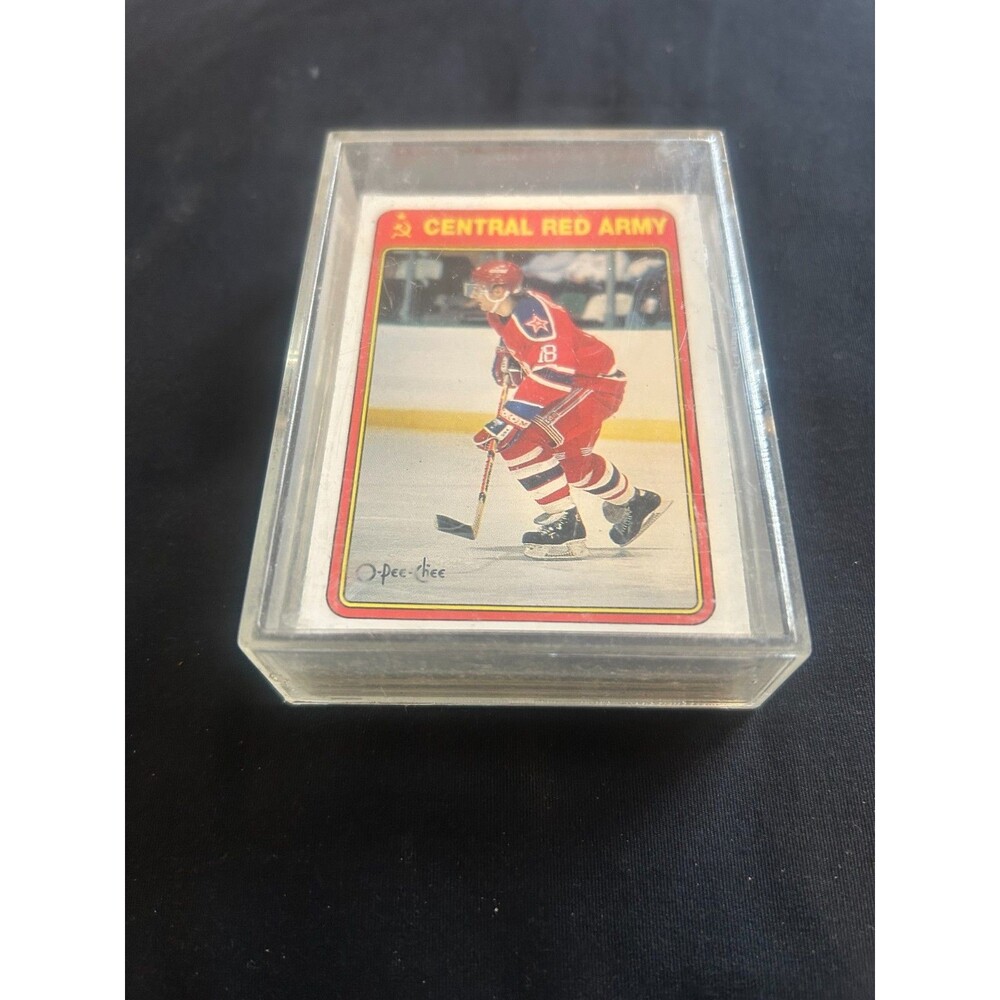 1990 O-pee-chee central red army #19r sergei fedorov rchof lot of 32mint team